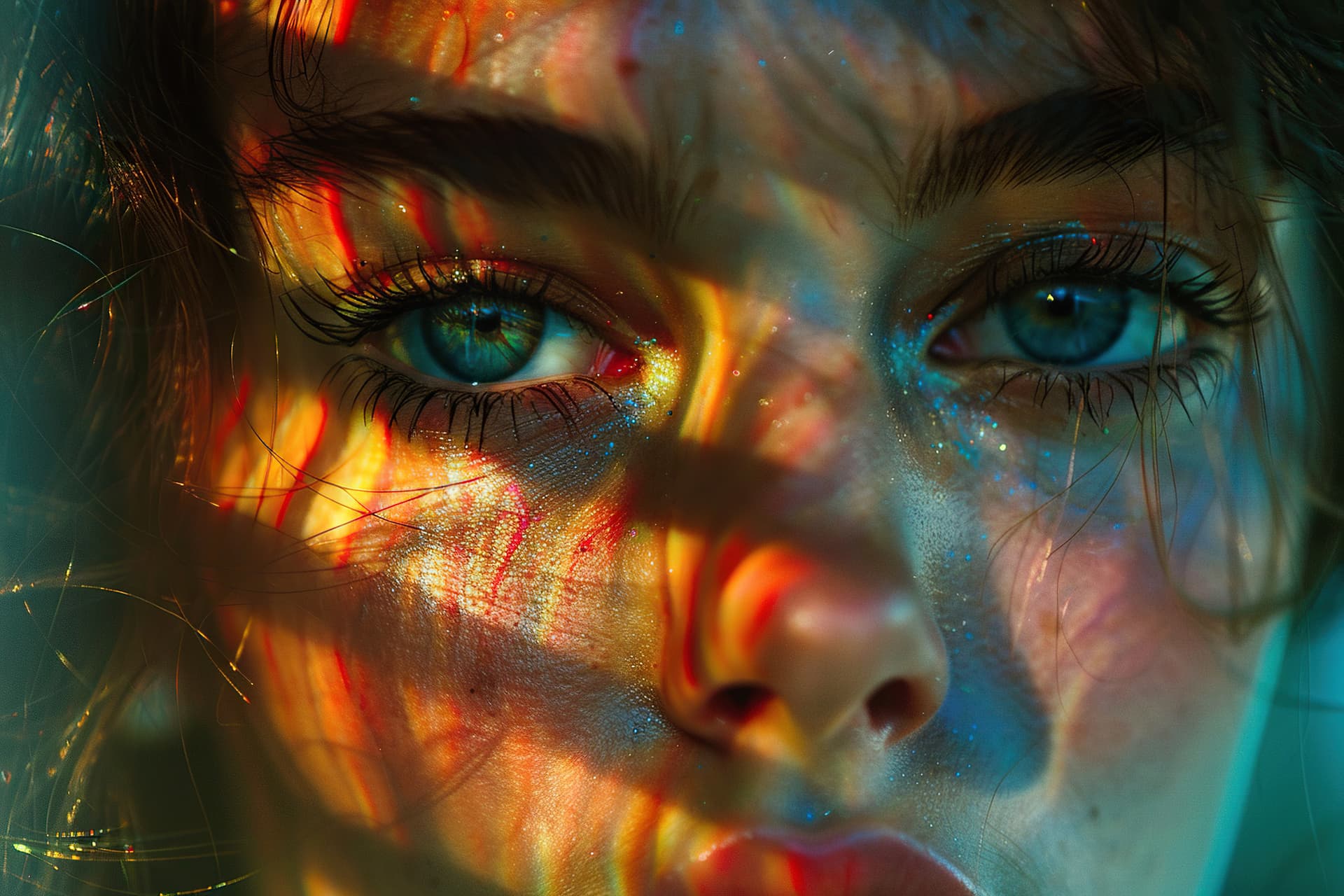 Close-up portrait showcasing a HaileyJade lash set